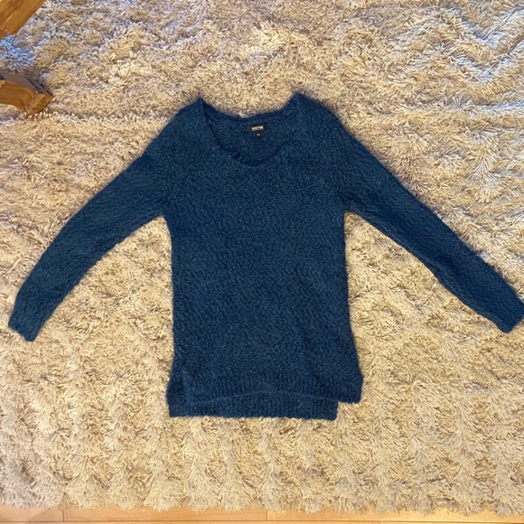Kenneth Cole Sweaters - REACTION by Kenneth Cole Deep Blue Crew Neck Knit Sweater